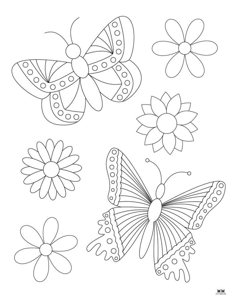 38 Spring Coloring Printable Pages