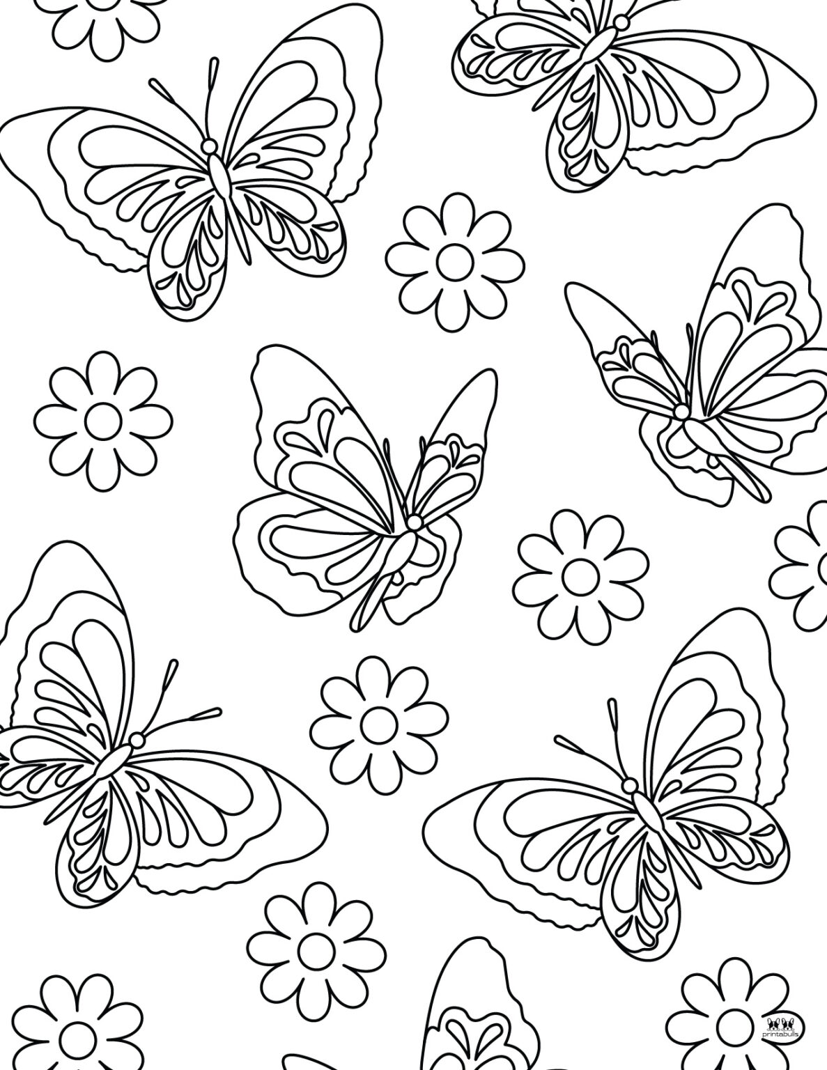 Butterfly Coloring Pages 50 FREE Pages Printabulls Butterfly Coloring Pages 50 FREE Pages Printabulls