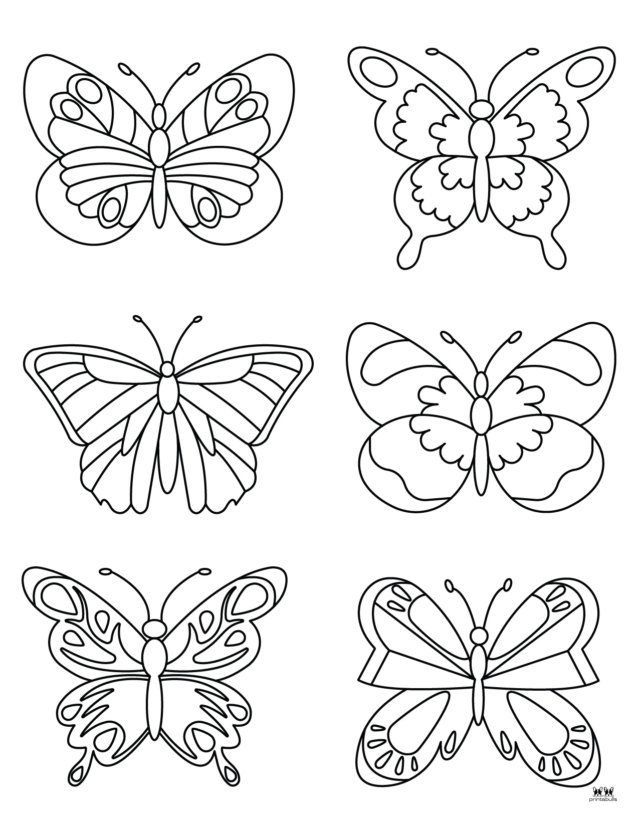 Butterfly Coloring Pages 50 FREE Pages Printabulls Butterfly Coloring Pages 50 FREE Pages Printabulls