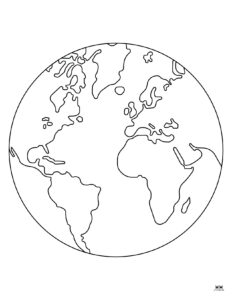 Earth Coloring Pages - 25 FREE Pages | Printabulls