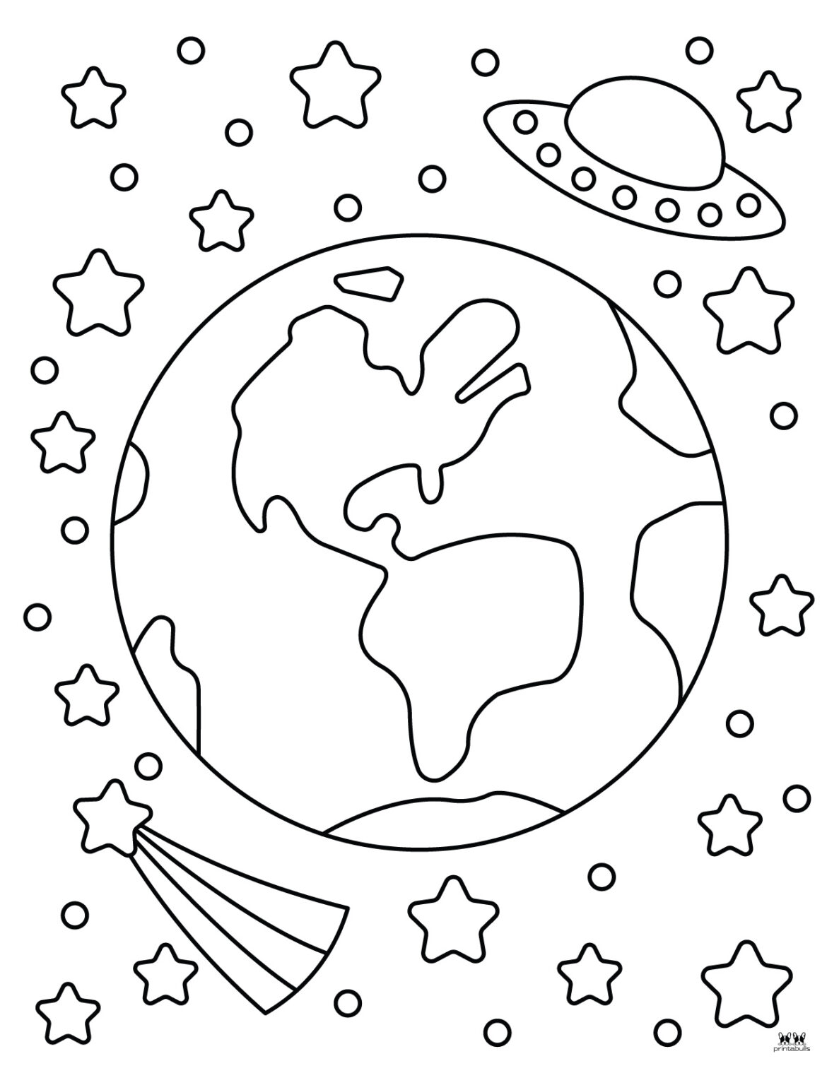 Earth Coloring Pages - 25 FREE Pages | Printabulls
