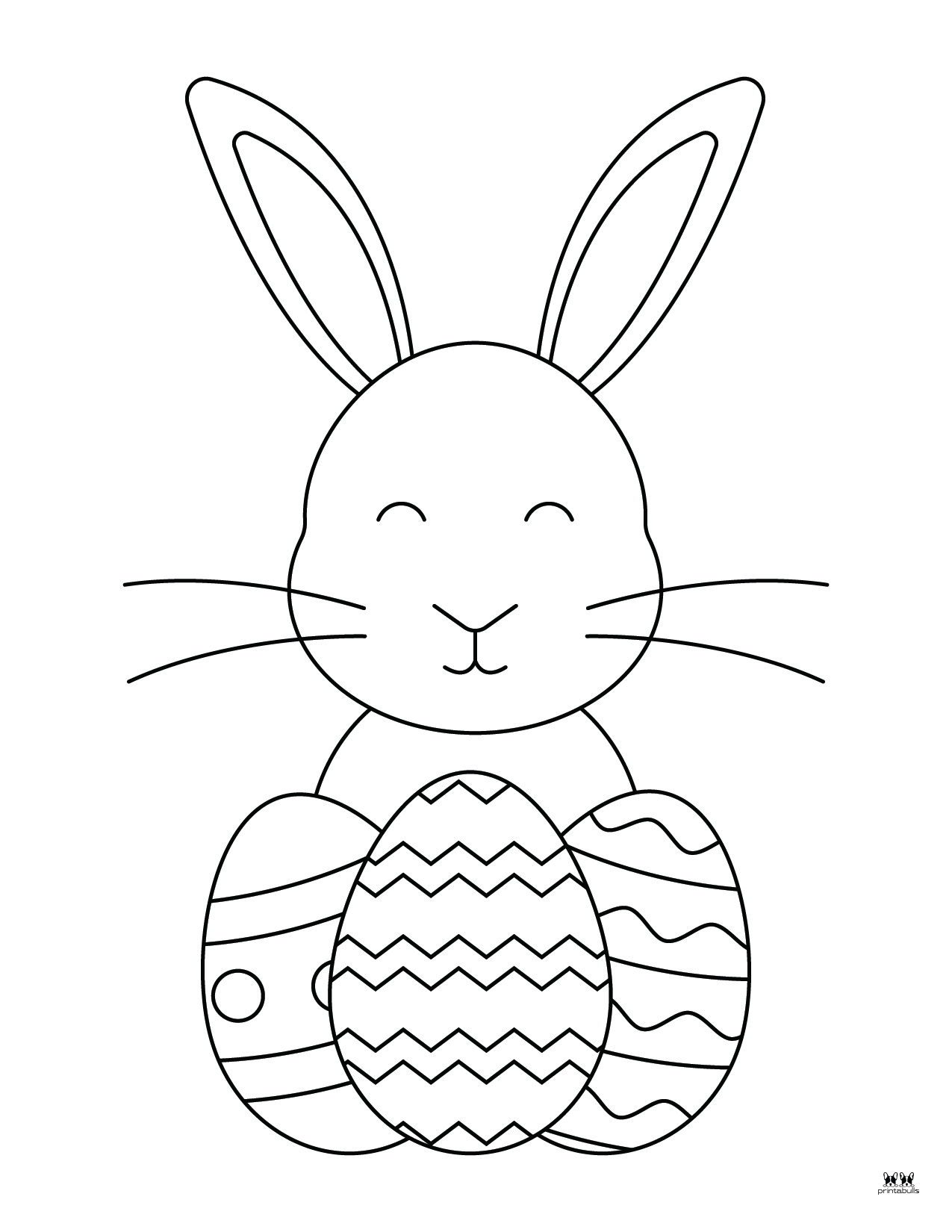 Easter Bunny Color Pages Easter Bunny Color Pages