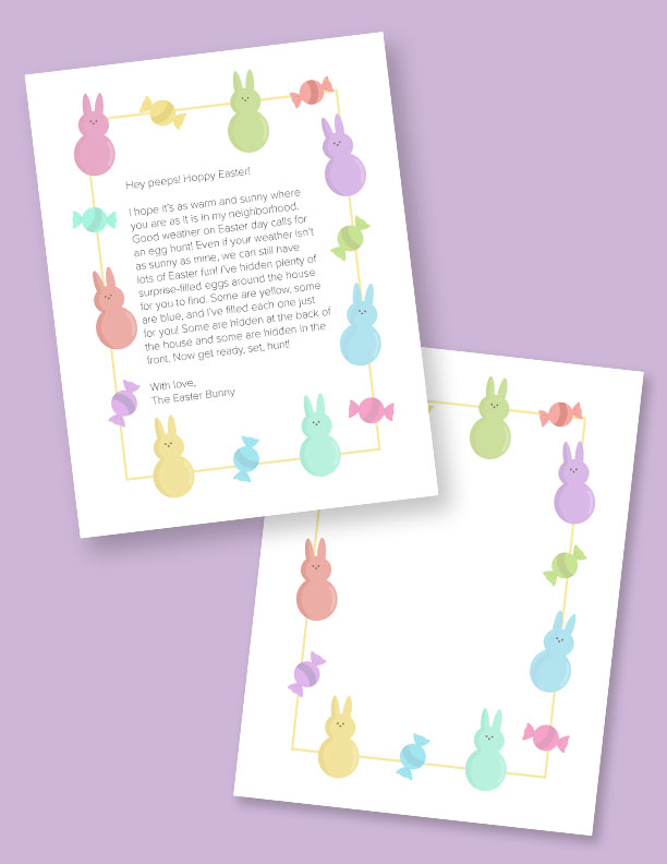 Easter Bunny Letters 15 FREE Printable Letters Printabulls