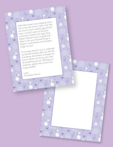 Easter Bunny Letters - 15 FREE Printable Letters | Printabulls