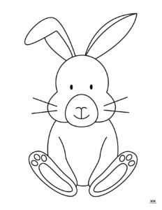 Easter Bunny Templates &amp; Outlines - 53 FREE Pages | Printabulls