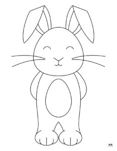 Easter Bunny Templates &amp; Outlines - 53 FREE Pages | Printabulls