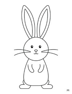 Easter Bunny Templates &amp; Outlines - 53 FREE Pages | Printabulls