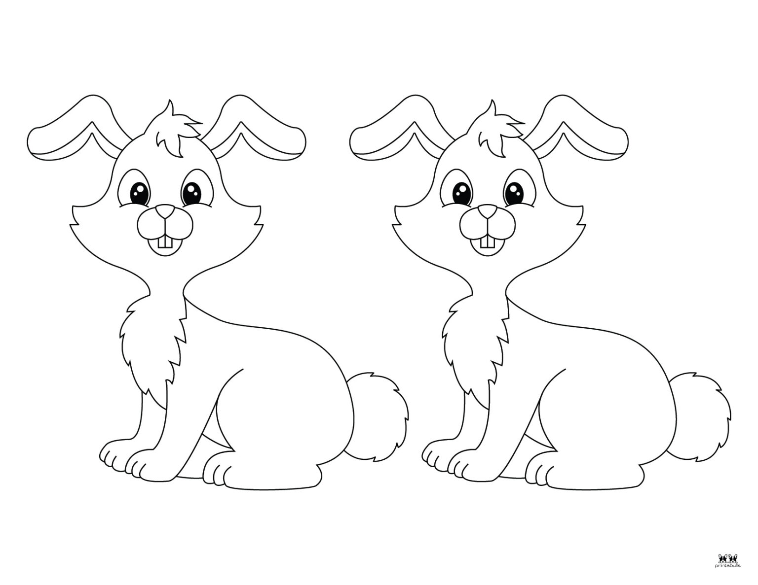 Easter Bunny Templates Outlines 53 FREE Pages Printabulls