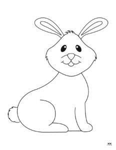 Easter Bunny Templates &amp; Outlines - 53 FREE Pages | Printabulls