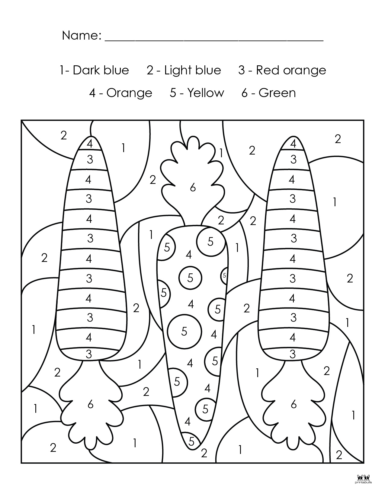 Easter Color By Number - 10 FREE Printable Pages | Printabulls