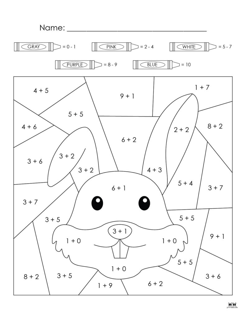 Printable-Easter-Color-By-Number-Addition-1