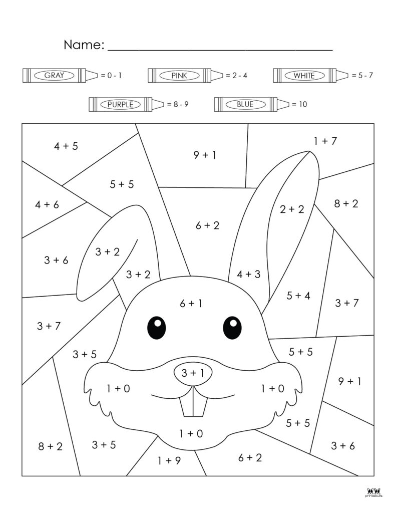 Printable-Easter-Color-By-Number-Addition-1