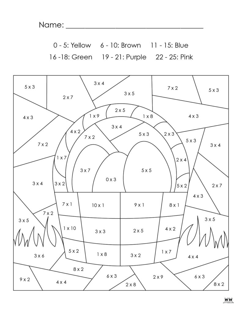 Printable-Easter-Color-By-Number-Multiplication-6