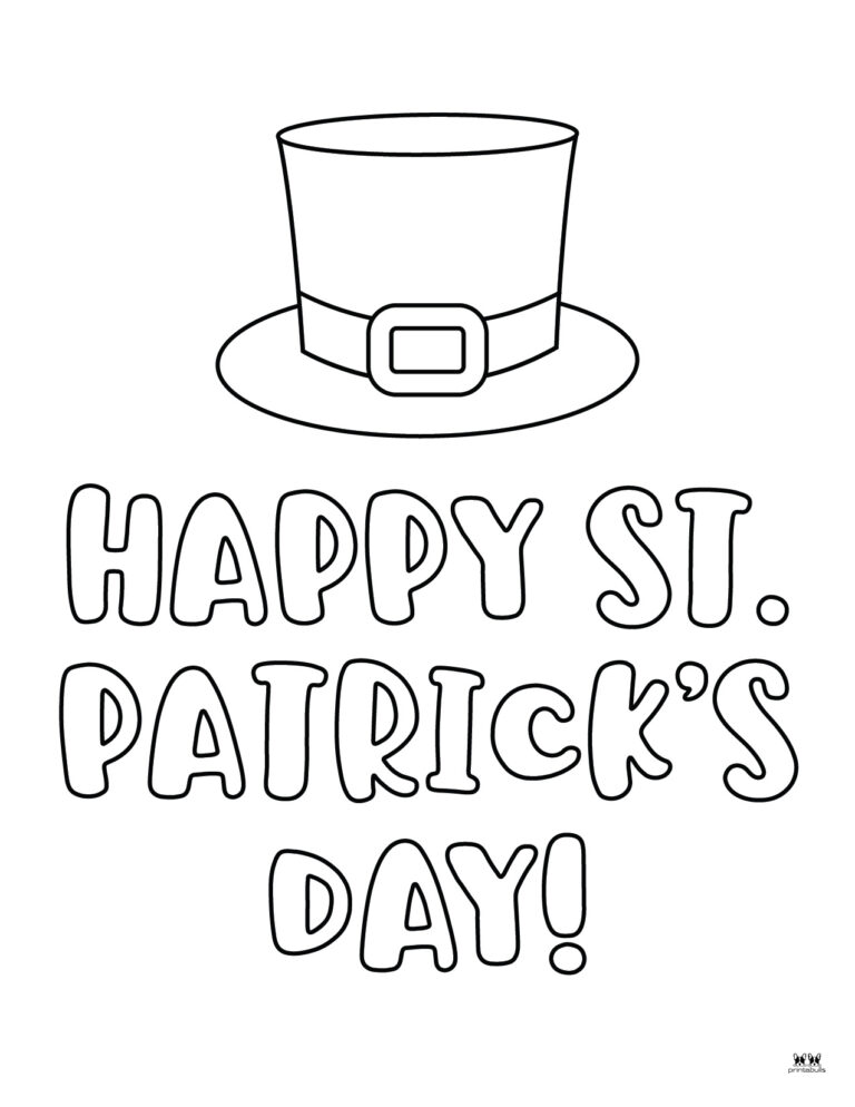 Happy St. Patrick's Day Coloring Pages - 15 Pages | Printabulls