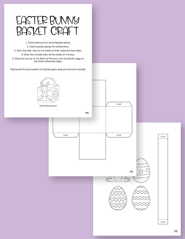 Easter Basket Templates 25 FREE Printables Printabulls
