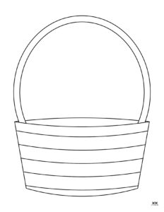 Easter Basket Templates - 25 FREE Printables | Printabulls