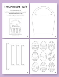 Easter Basket Templates - 25 FREE Printables | Printabulls