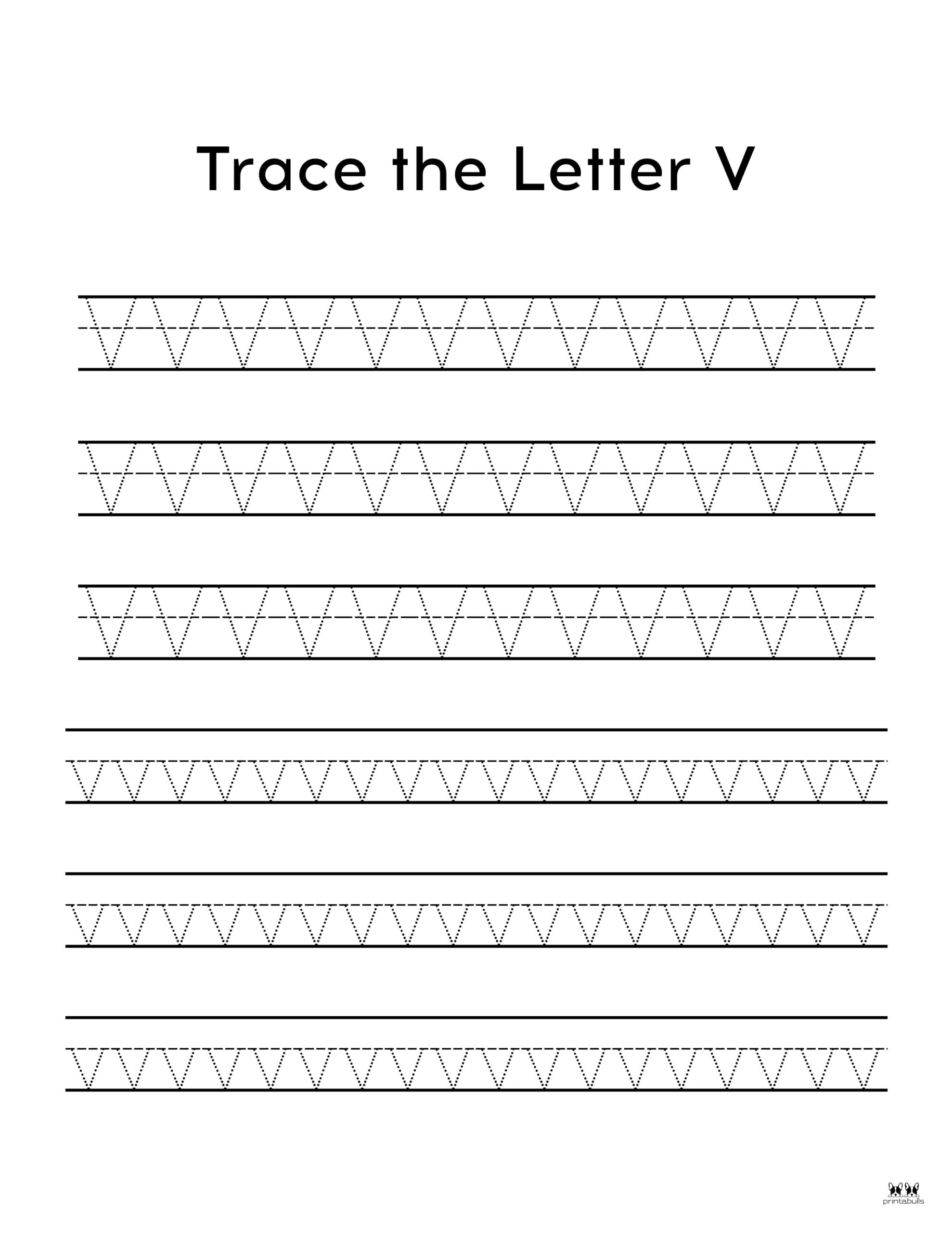 Letter V Worksheets 50 FREE Printables - Printable Letter V Worksheet Page 1 Scaled 