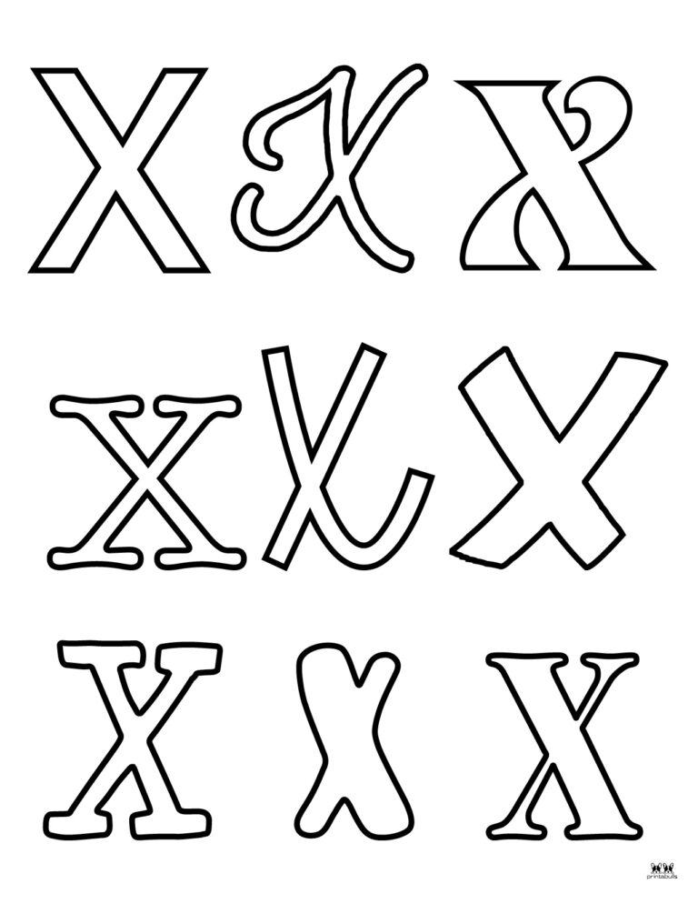 Letter X Worksheets - 50 FREE Printables | Printabulls