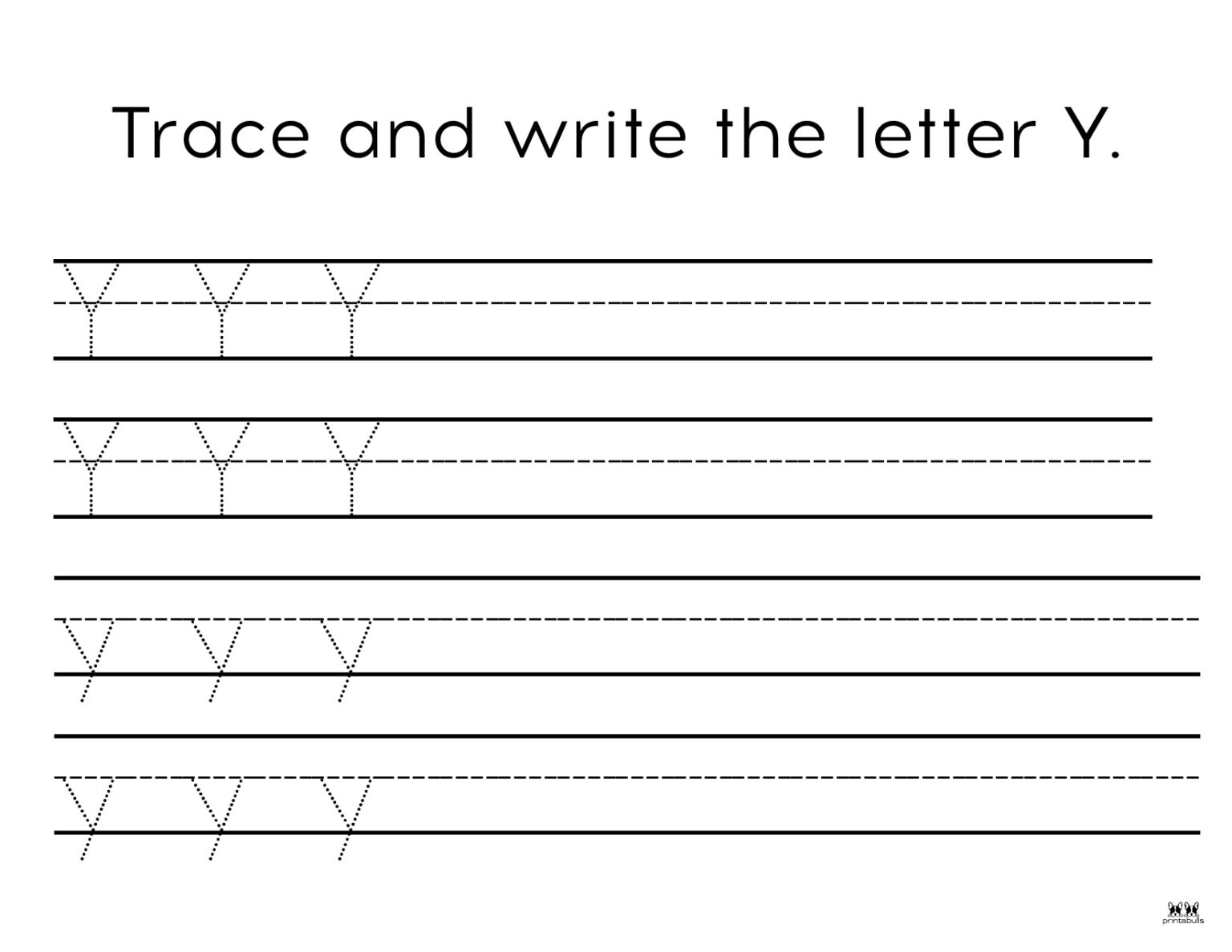 Letter Y Worksheets 50 FREE Printables Printabulls