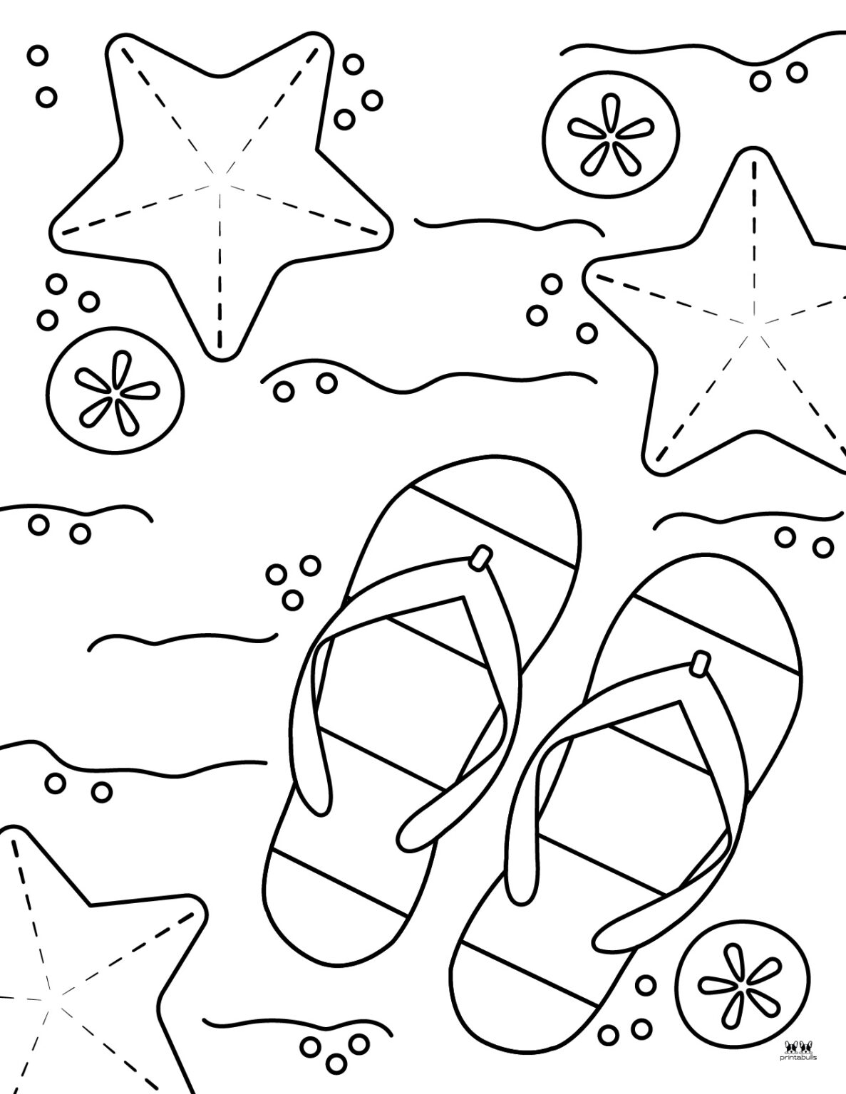 Beach Coloring Pages - 25 FREE Pages | Printabulls