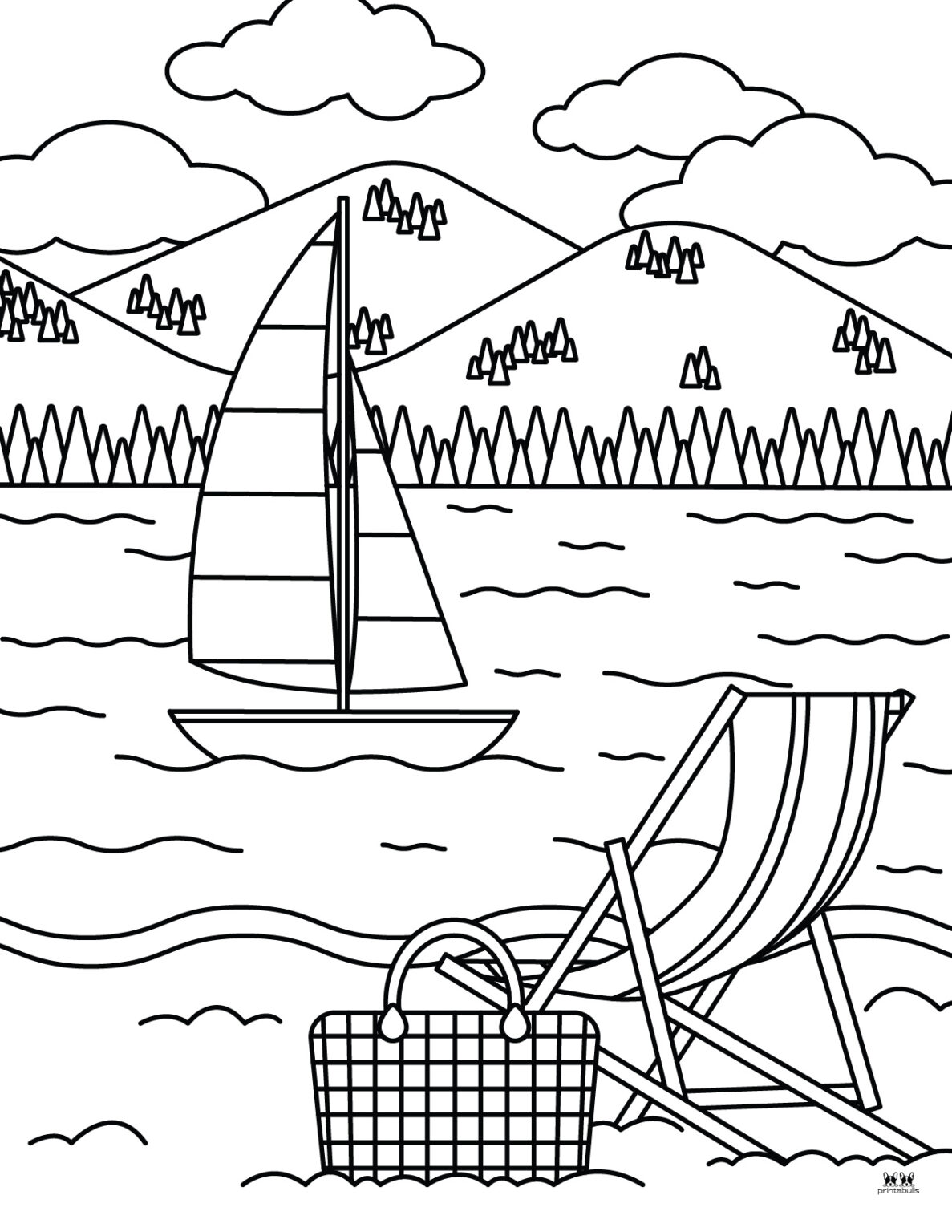 Beach Coloring Pages 25 FREE Pages Printabulls