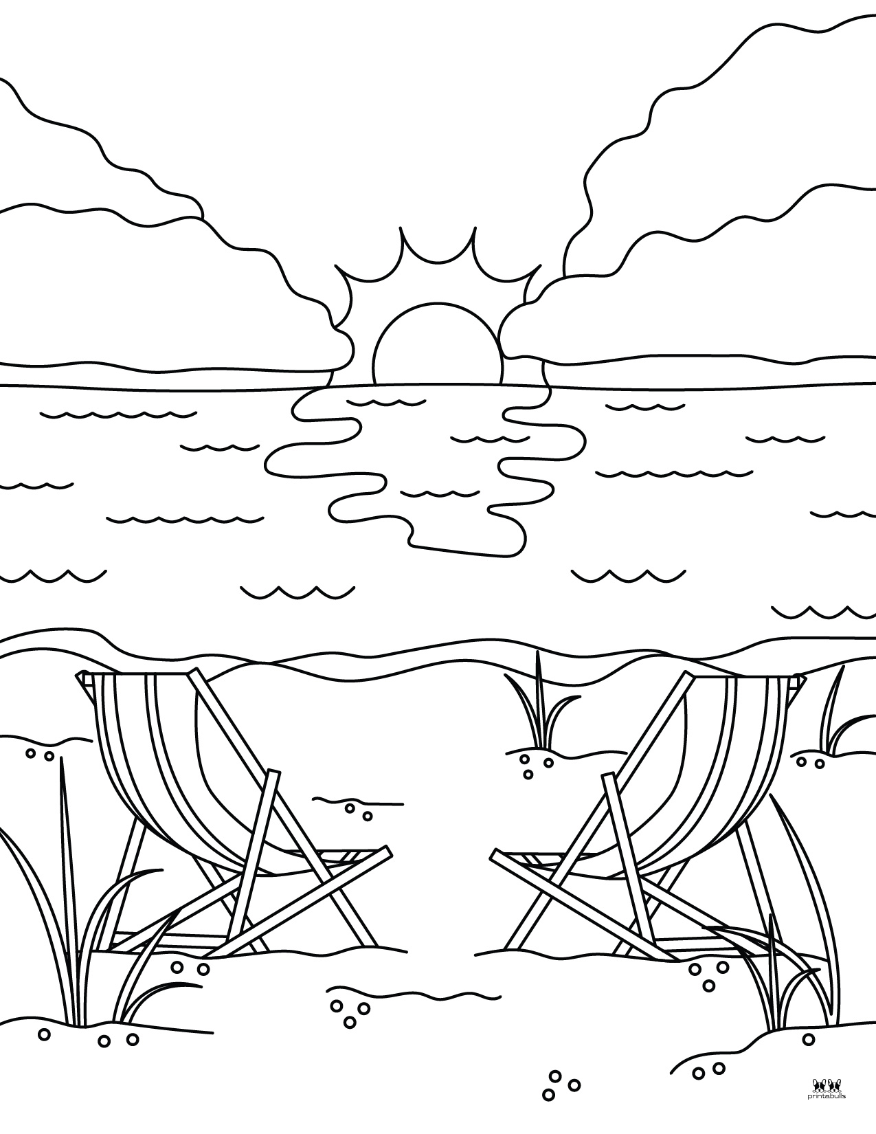 Beach Coloring Pages 25 FREE - Printable Beach Coloring Page 7