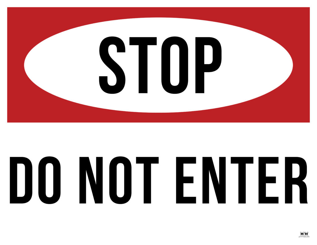 printable enter sign