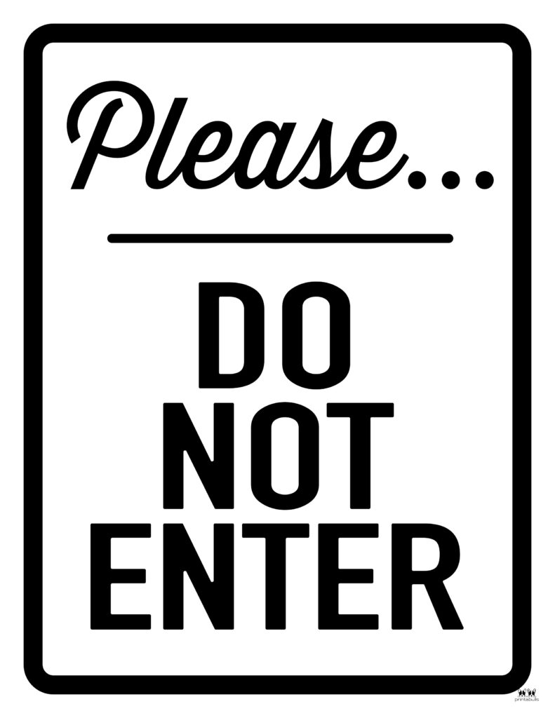 Do Not Enter Signs 15 Free Printable Signs Printabull - vrogue.co