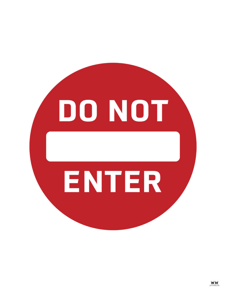 printable enter sign