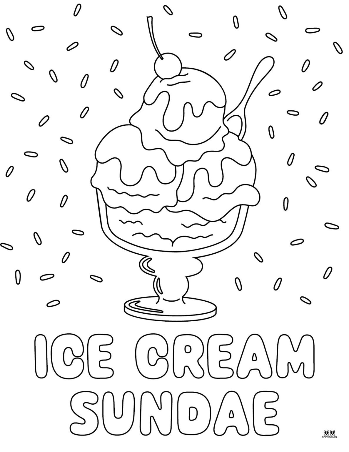 Ice Cream Coloring Pages - 26 Printable Pages | Printabulls