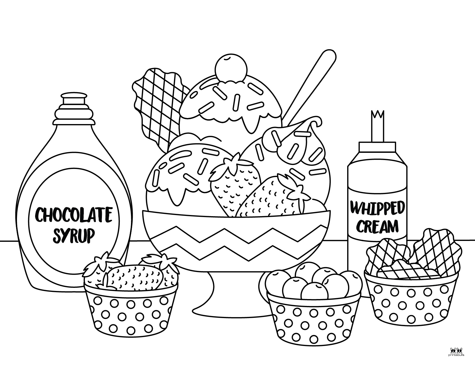 Ice Cream Coloring Pages - 26 Printable Pages | Printabulls