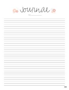 Journal Templates & Pages - 25 FREE Printables | Printabulls