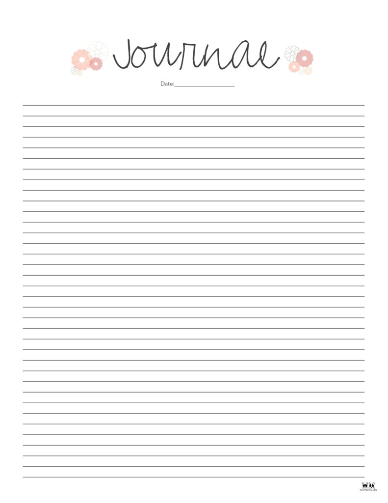 Diary Journal Pages, Printable Journal Pages, Digital Diary