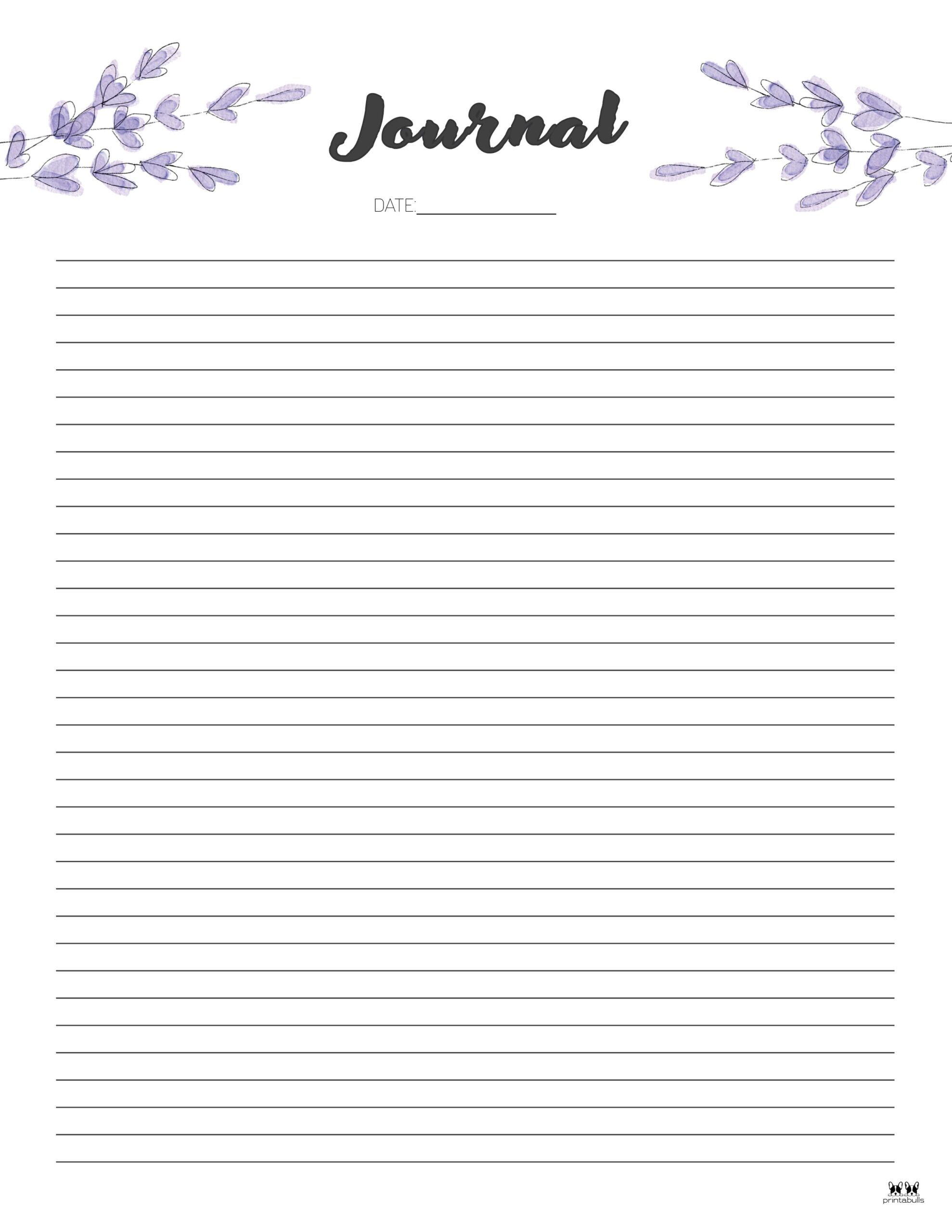 Journal Templates Pages 25 FREE Printables Printabulls Journal Templates Pages 25 FREE Printables Printabulls