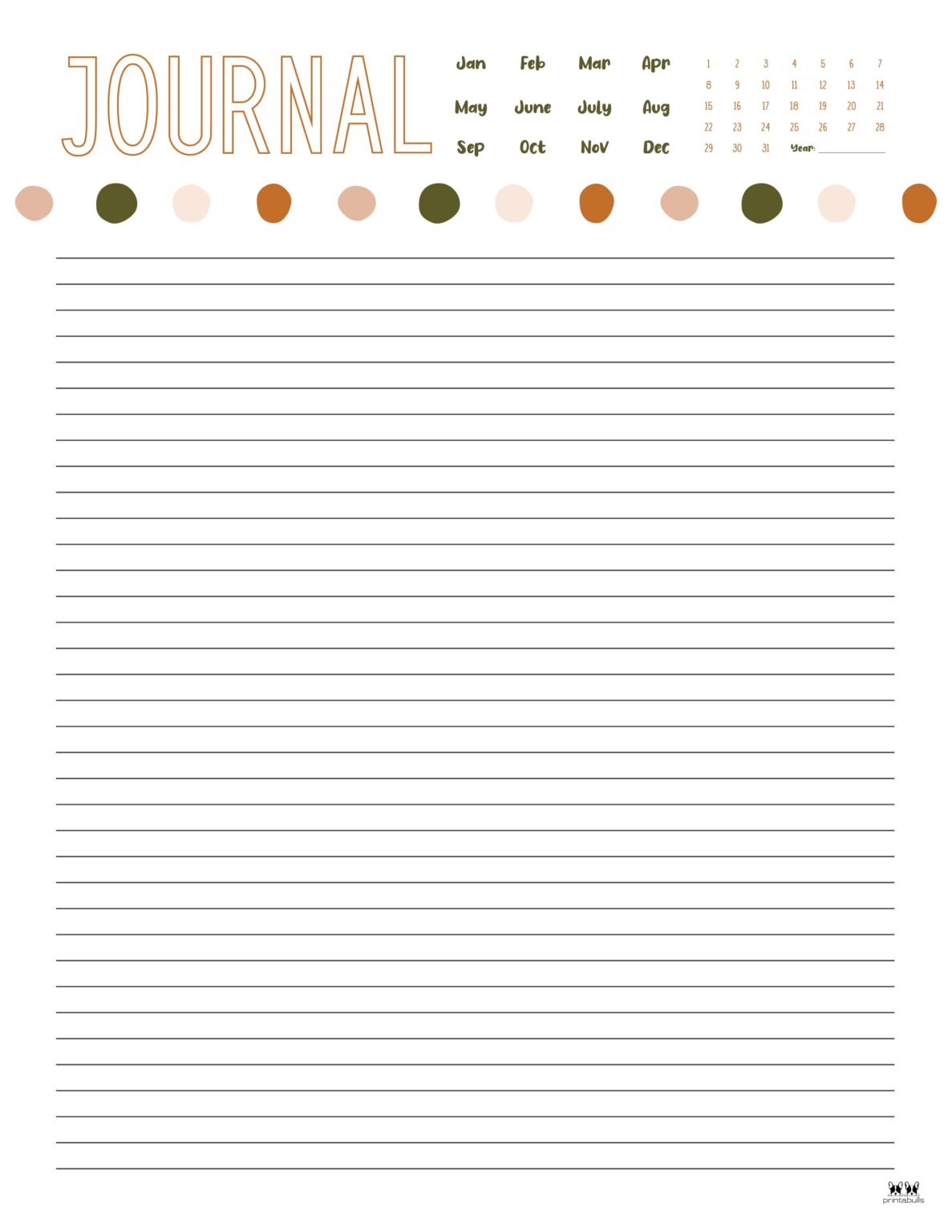 Journal Templates Pages 25 FREE Printables Printabulls
