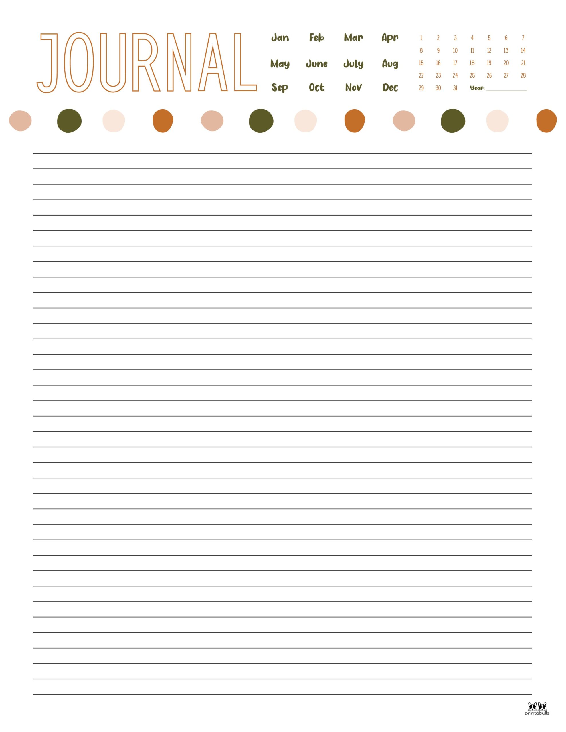Journal Templates Pages 25 FREE Printables Printabulls