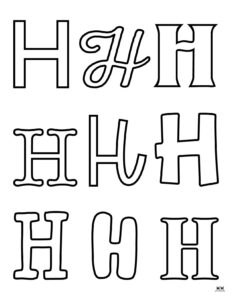 Letter H Worksheets - 50 FREE Printables | Printabulls