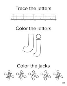 Letter J Worksheets - 50 FREE Printables | Printabulls