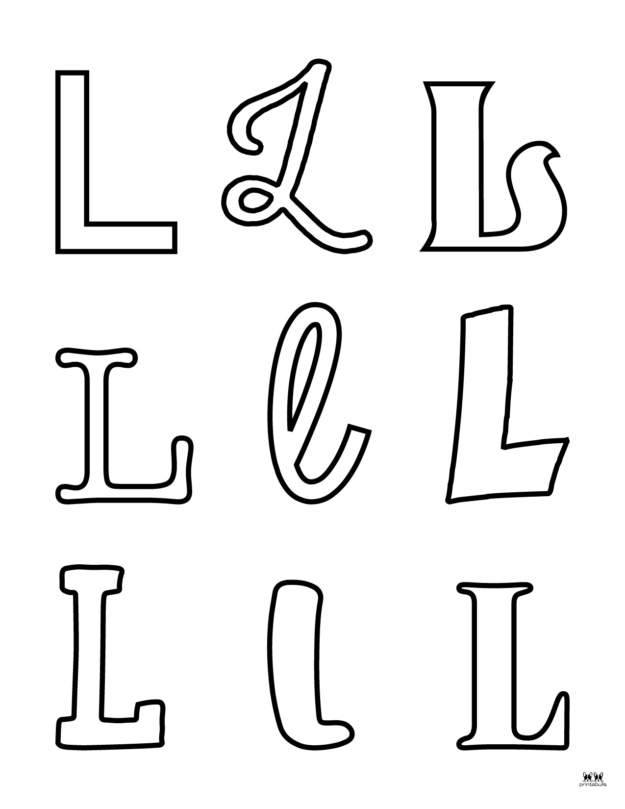Printable Letter L Printable Letter L