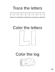 Letter L Worksheets - 50 FREE Printables - PrintaBulk