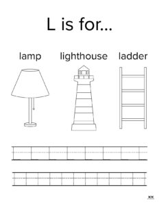 Letter L Worksheets - 50 FREE Printables | Printabulls