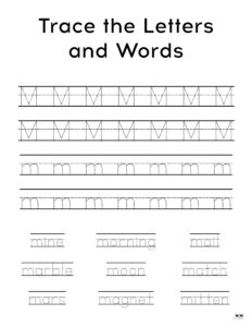 Letter M Worksheets - 50 FREE Printables - PrintaBulk