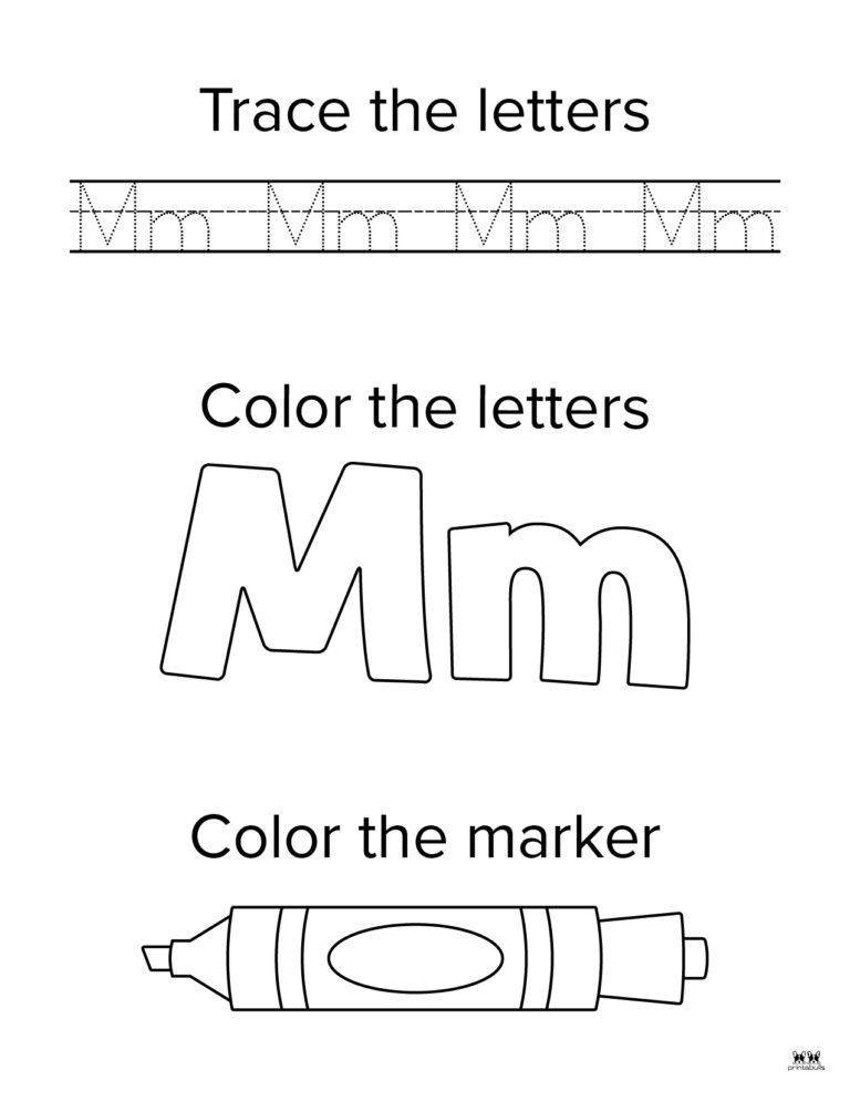 Letter M Worksheets 50 FREE Printables - Printable Letter M Worksheet Page 2 768x994 
