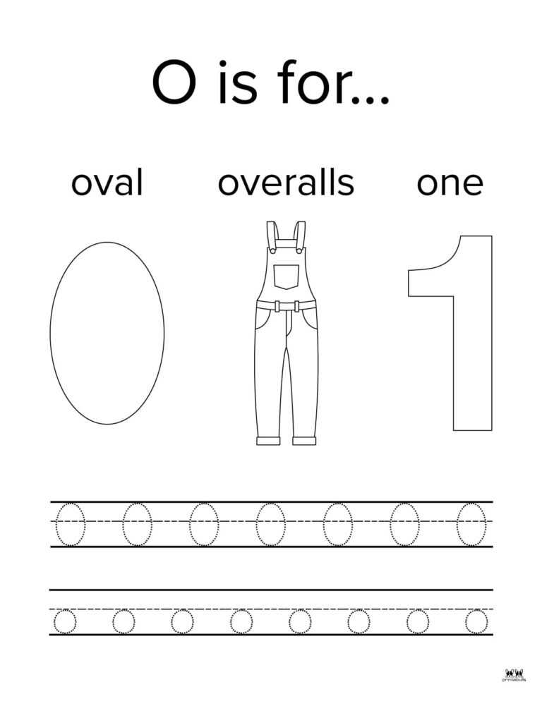 Letter O Worksheets 50 FREE Printables - Printable Letter O Worksheet Page 3 768x994 