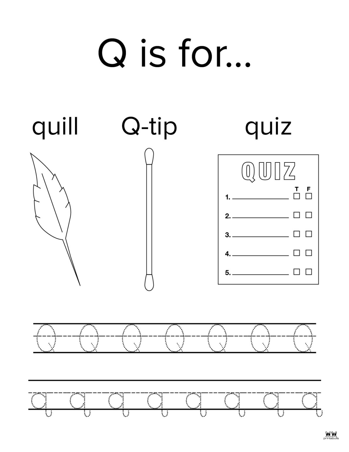 Letter Q Worksheets 50 FREE Printables - Printable Letter Q Worksheet Page 3 1187x1536 