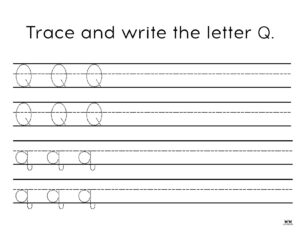 Letter Q Worksheets - 50 FREE Printables | Printabulls