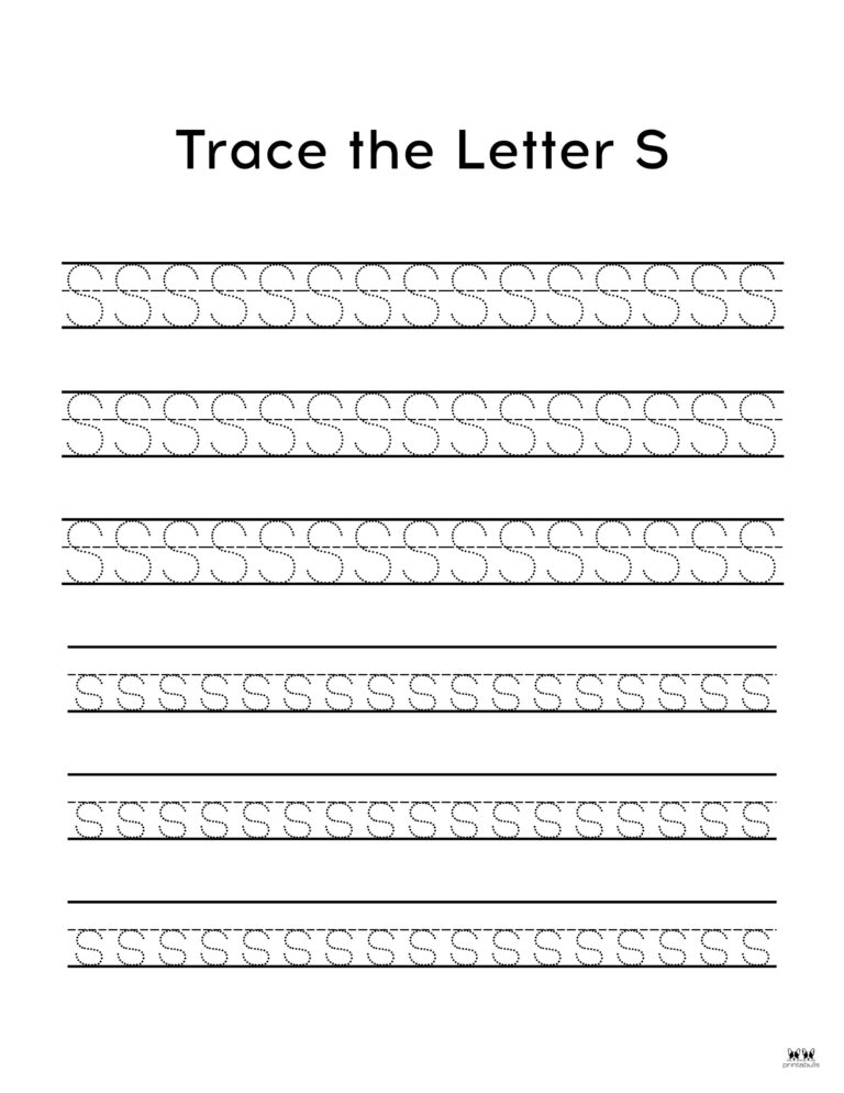 Letter S Worksheets - 50 FREE Printables | Printabulls