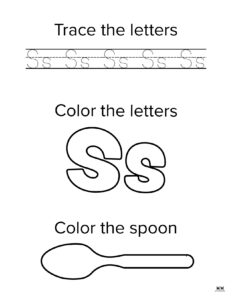 Letter S Worksheets - 50 FREE Printables | Printabulls