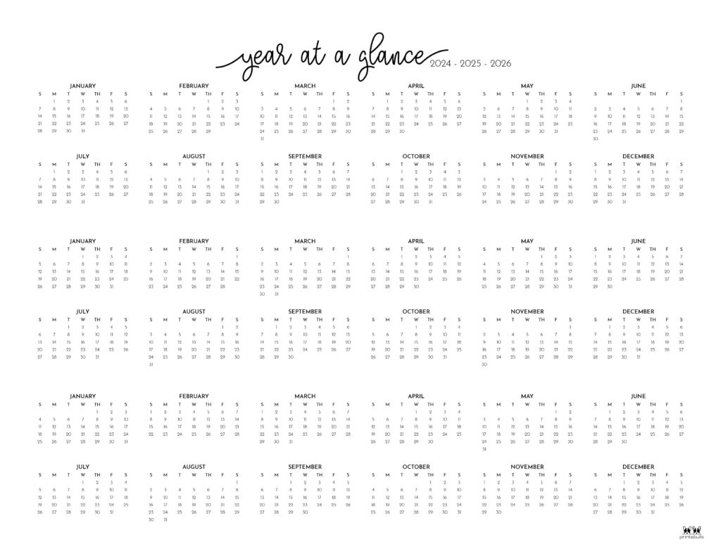 Printable-2024-2026-Three-Year-Calendar-Landscape-Style-2